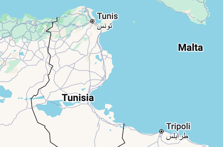 Hotely na mape, Tunisko