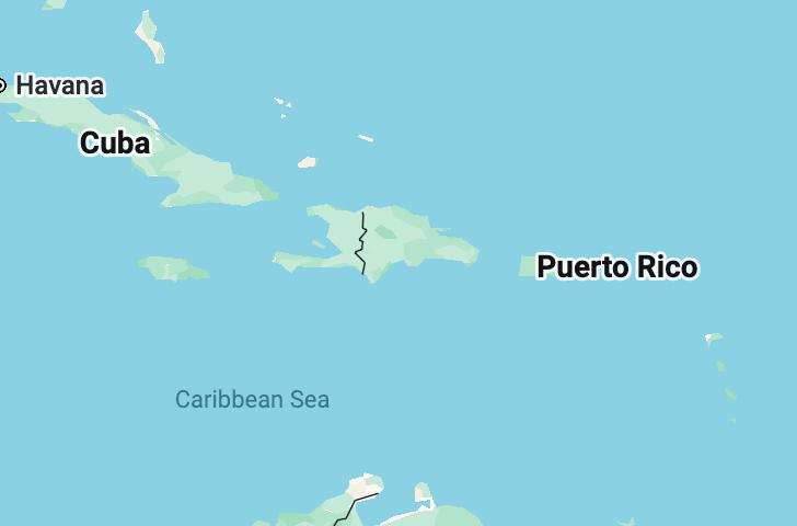 Hotely na mape, Karibik