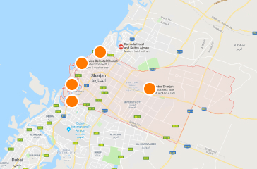 Aktivity na mape, Sharjah