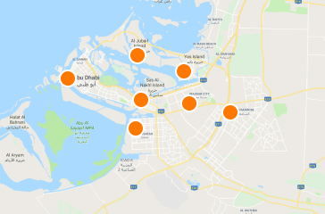 Hotely na mape, Abu Dhabi