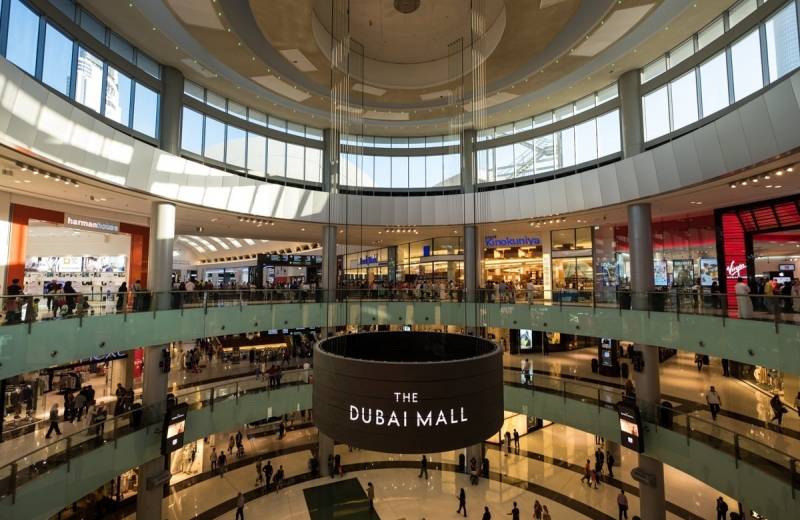 Hlavné átrium, The Dubai Mall, Spojené Arabské Emiráty