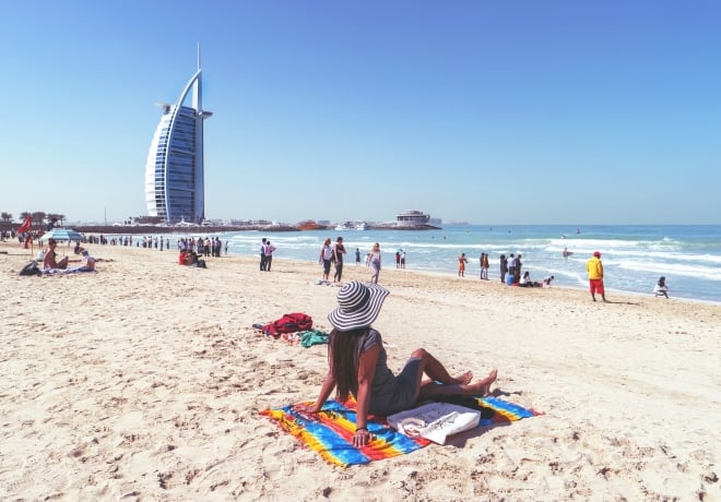 Pláž Kite Beach v Dubaji