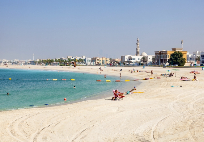 Verejná pláž Umm Seqeim v Dubaji, Arabské Emiráty